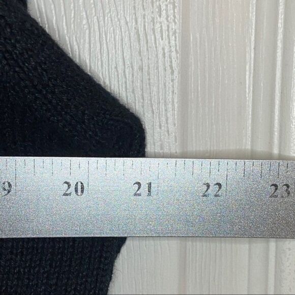 Holiday Christmas Black Ramie Cotton Blend Zip Med Y - Picture 10 of 10